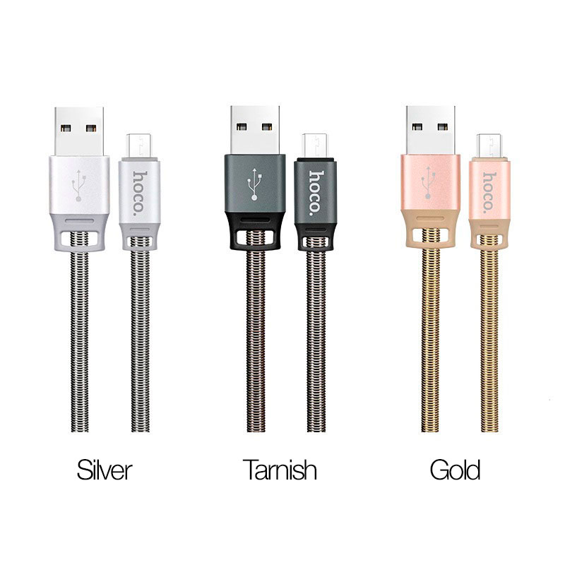 u27 golden shield micro usb charging data cable color