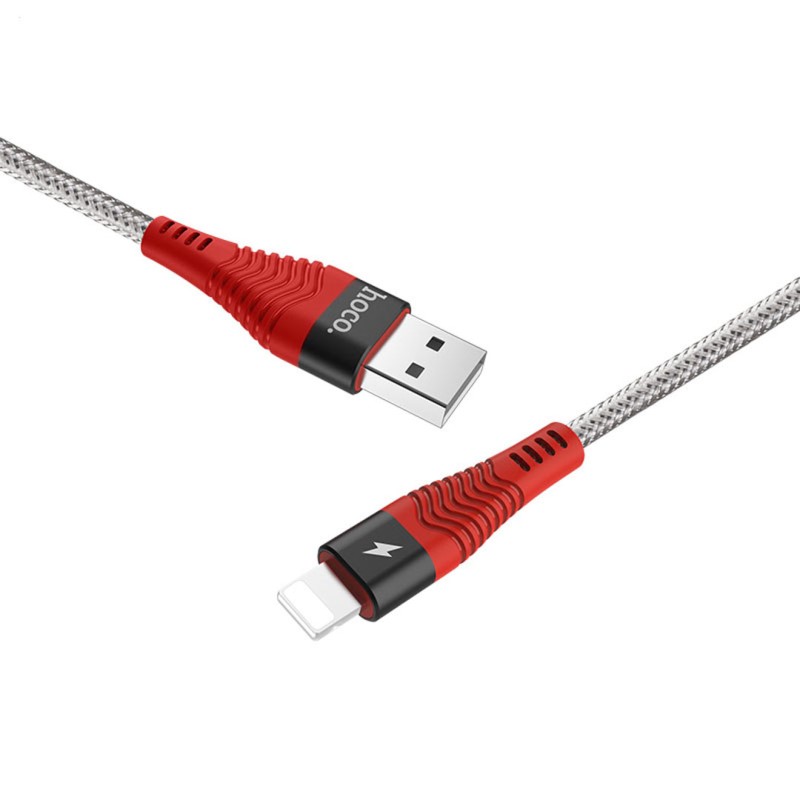 u32 unswerving steel braided lightning charging cable joint