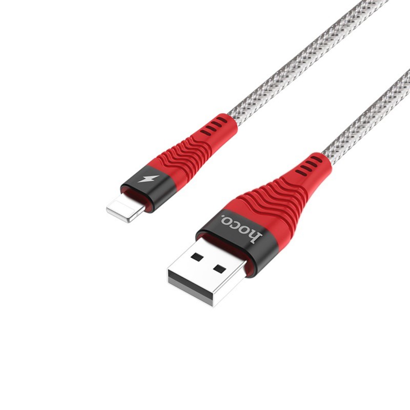 u32 unswerving steel braided lightning charging cable usb