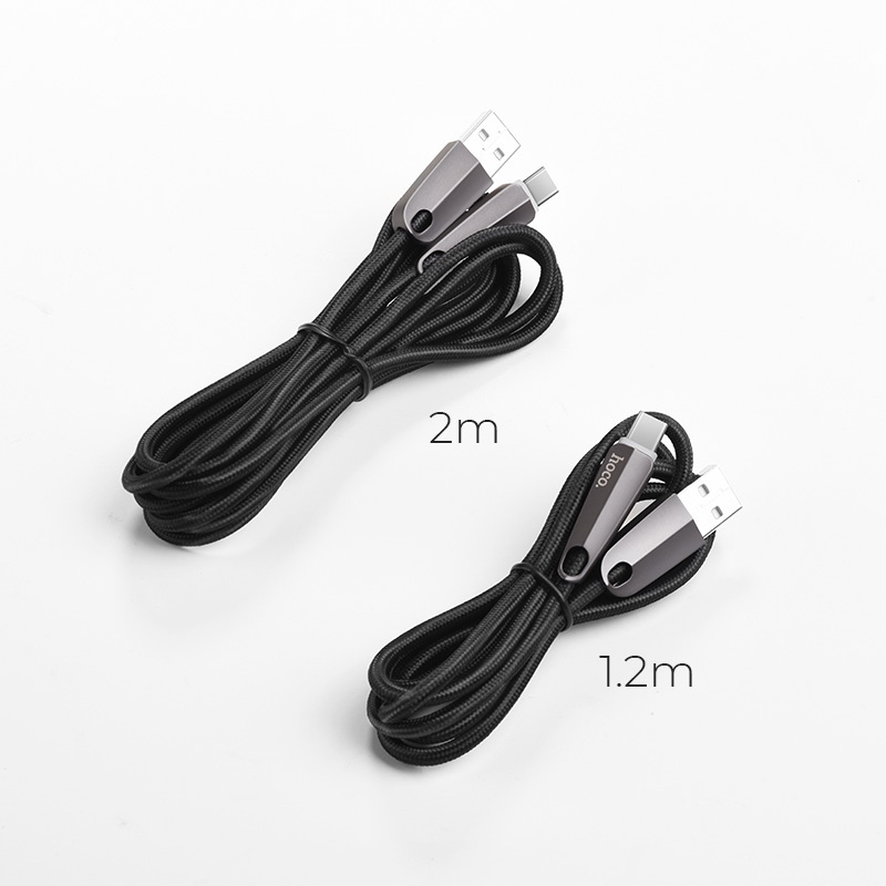 u35 space shuttle smart power off type c charging data cable length