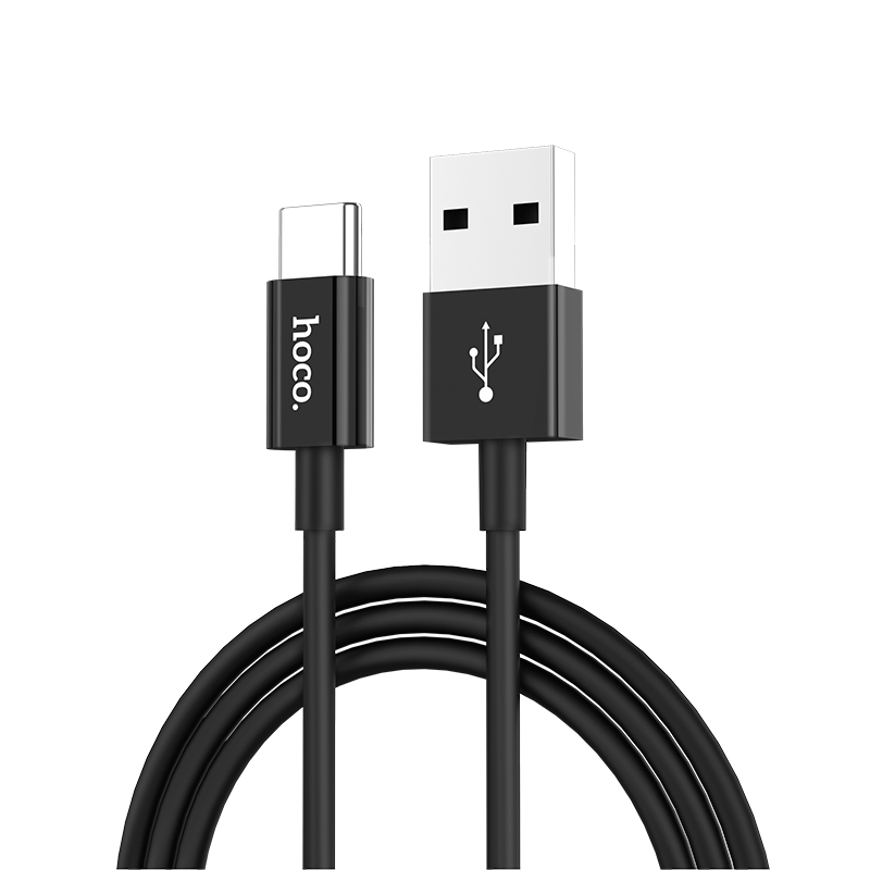 x23 skilled type c charging data cable rounded black