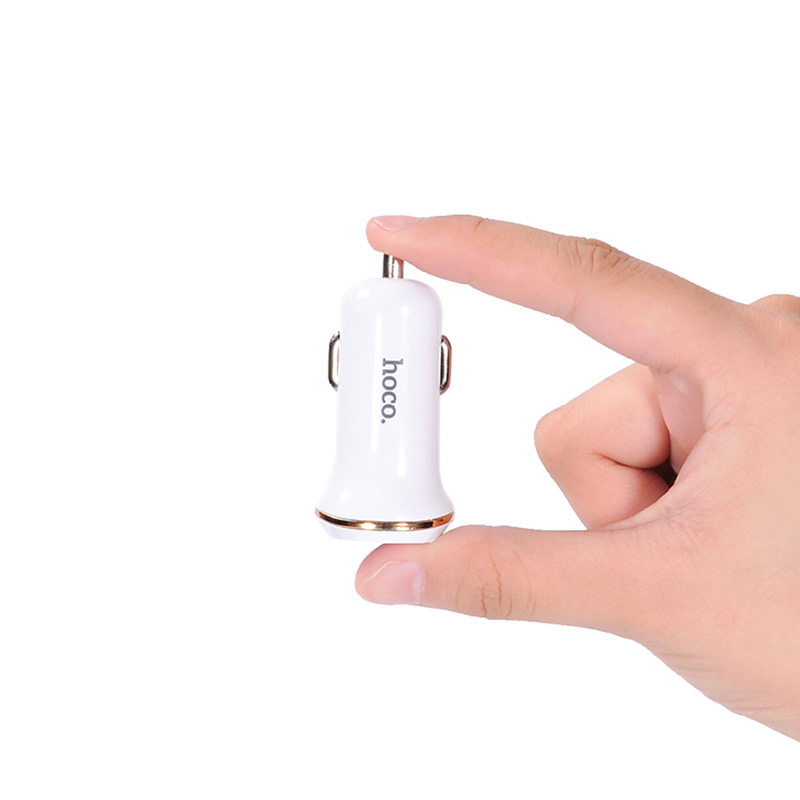z1 dual usb car charger white hand