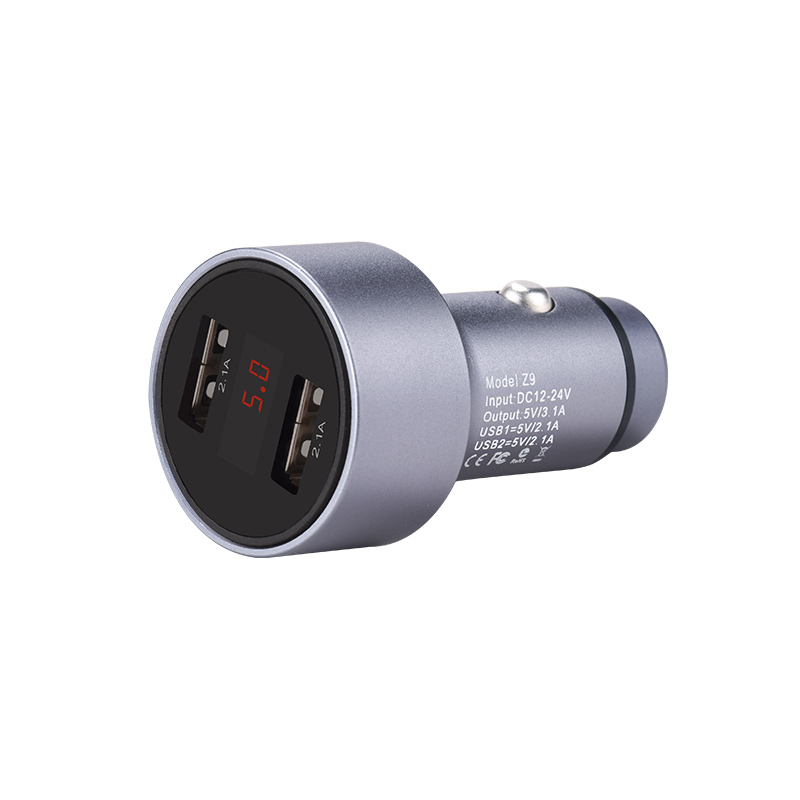 Car charger Z13 dual USB three cigarette lighter ports - HOCO