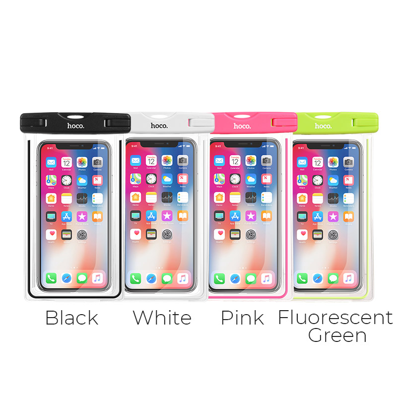 clear fluorescent waterproof bag colors