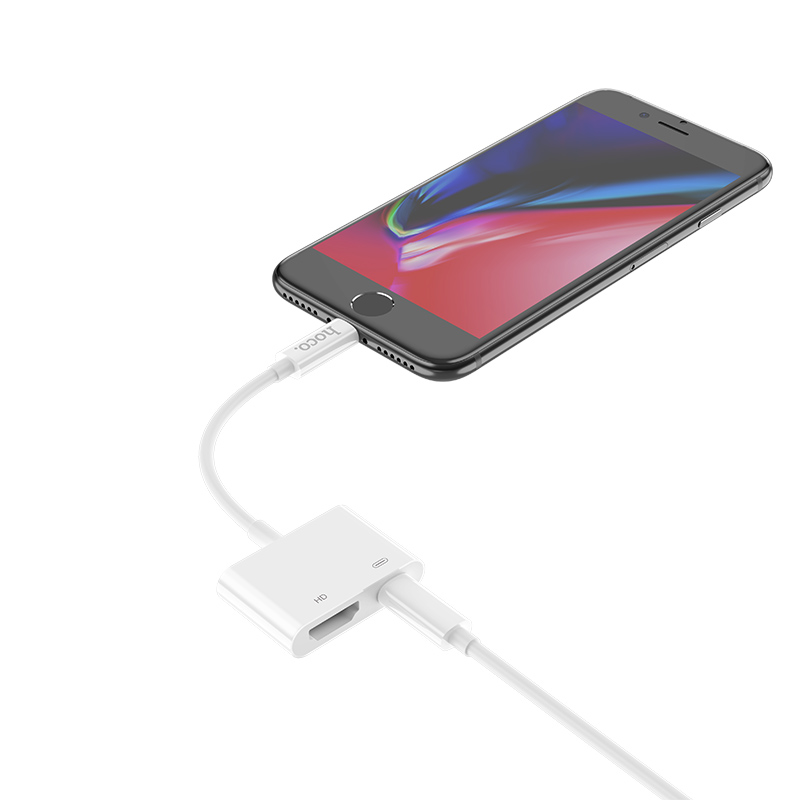 ua11 hdmi to lightning adapter connected