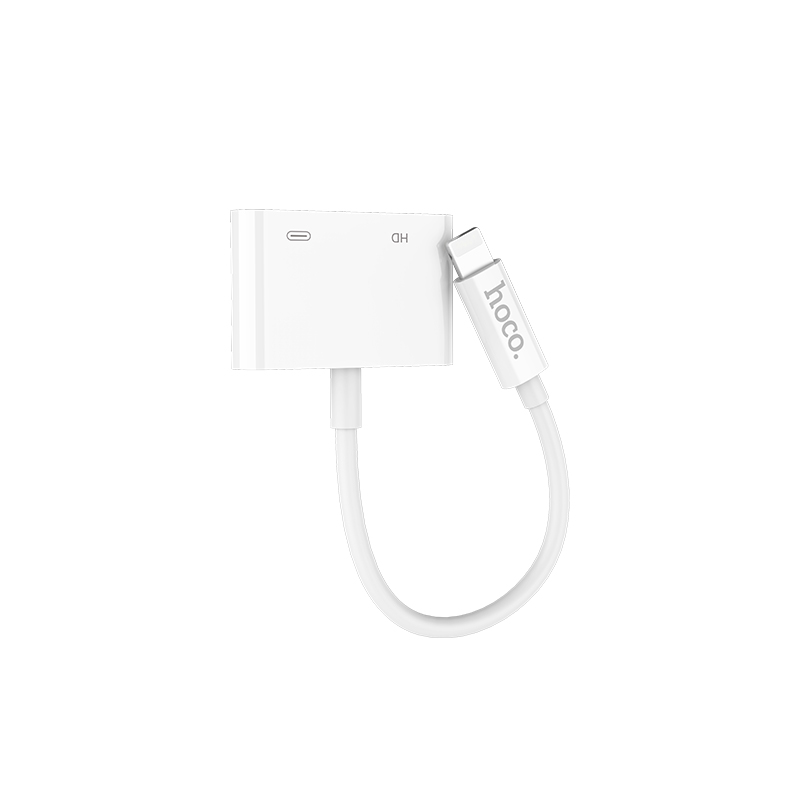 Nikkai Lightning to HDMI / Lightning Charging Port Adapter - White