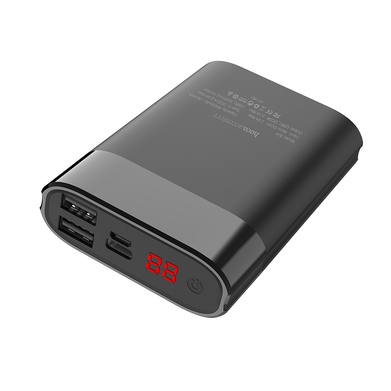8,000mAh, Dual USB Portable Battery Pack with Digital Display