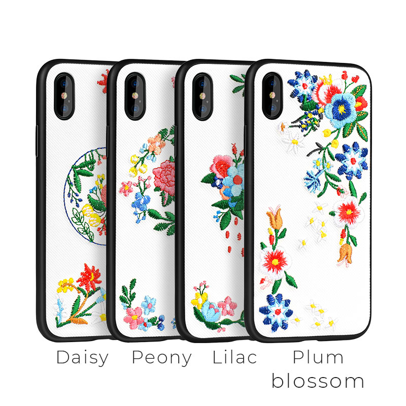 iphone x summery flowers series protective case colors