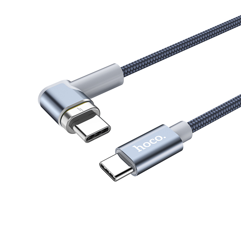 u40c 87w type c angled magnetic charging cable
