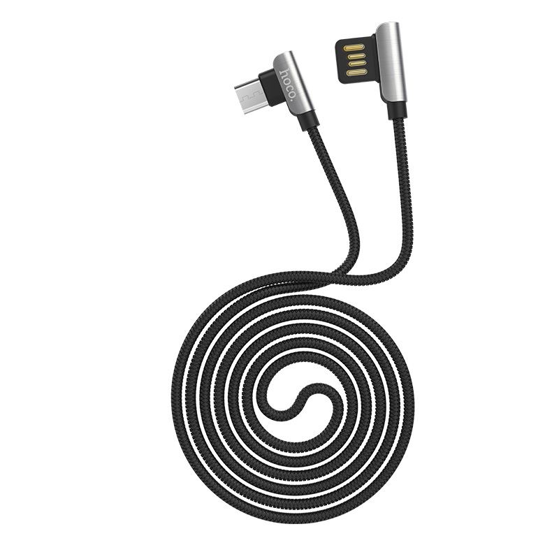 u42 micro usb exquisite steel charging data cable rounded