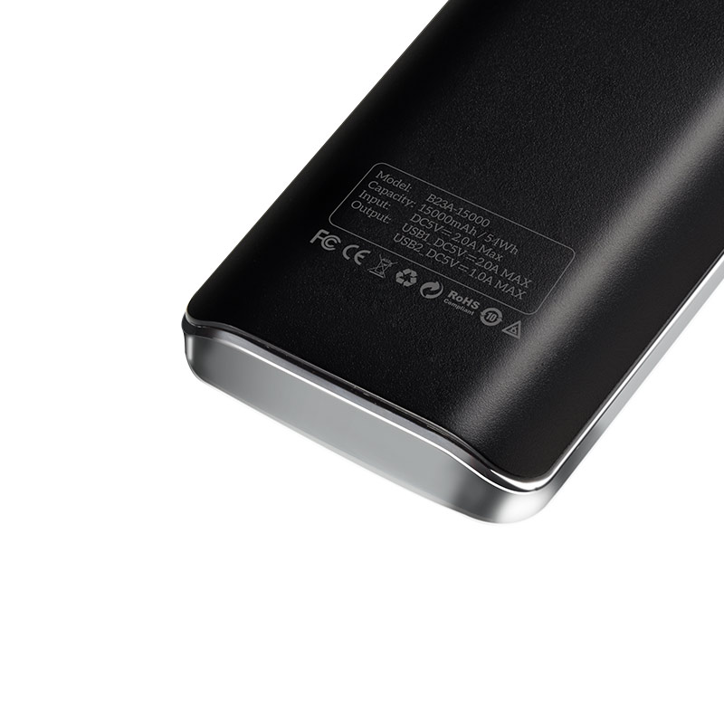 Power bank «B23A Flowed» 15000 mAh dual USB output - HOCO