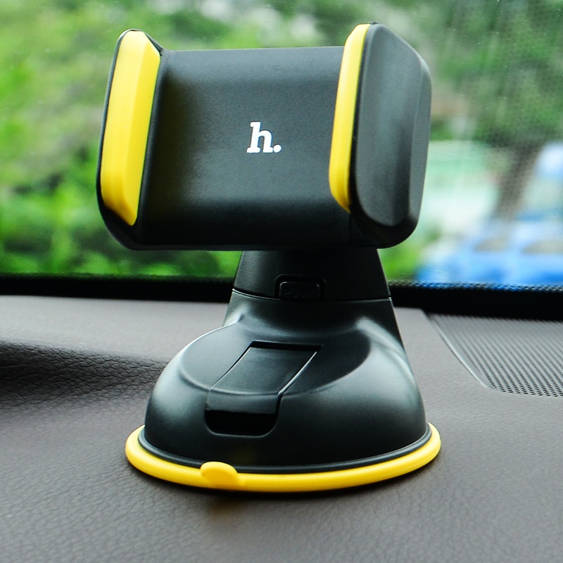 ca5 suction cell phone in car holder interior yellow