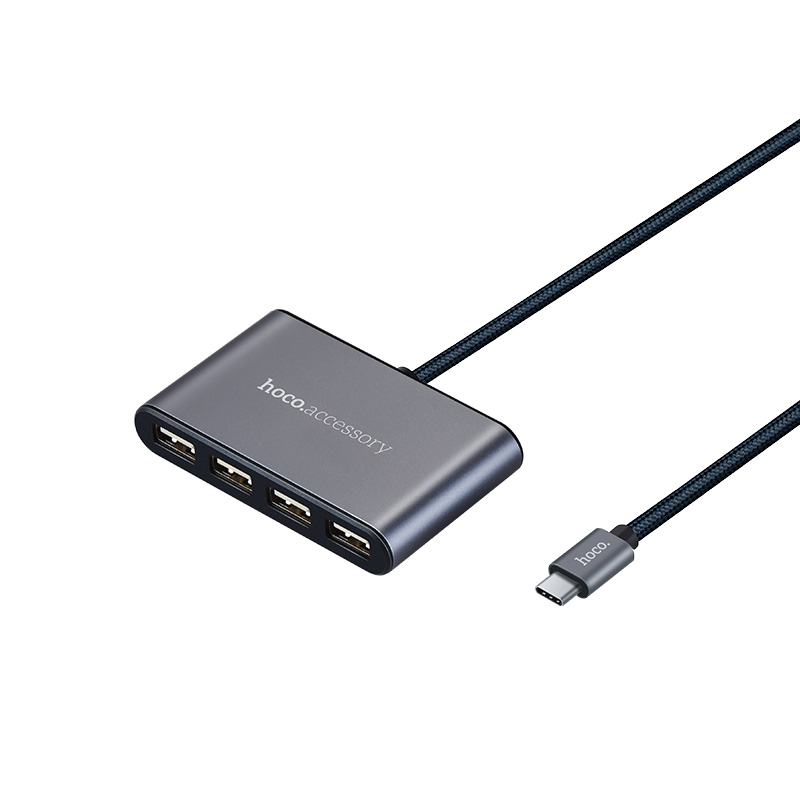 USB-C OTG Cable Dual Ports USB Hub With Type-C Power Charging Port