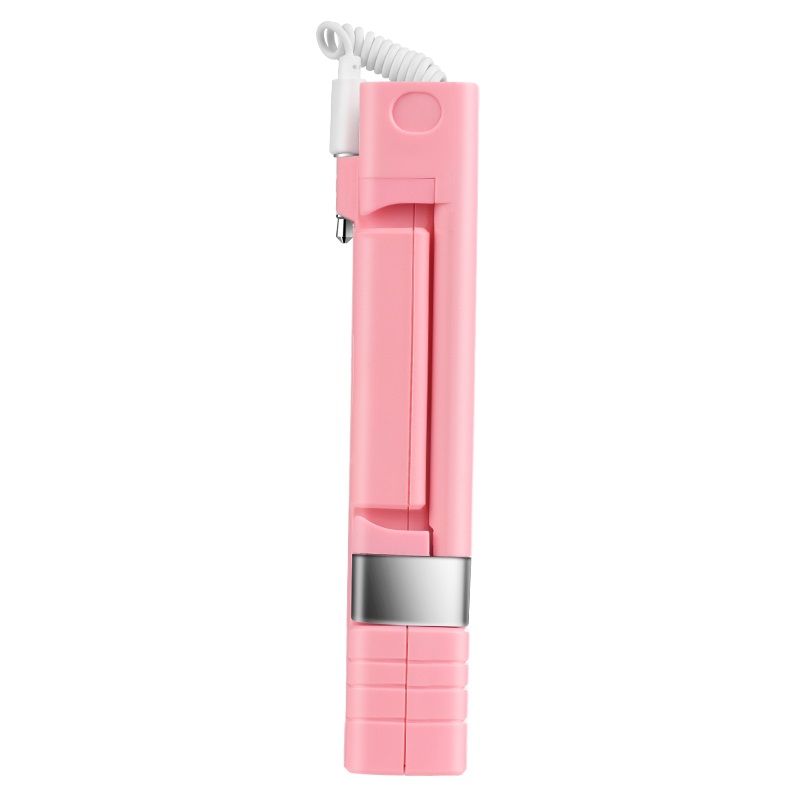 k3 beauty wired controllable selfie stick folded