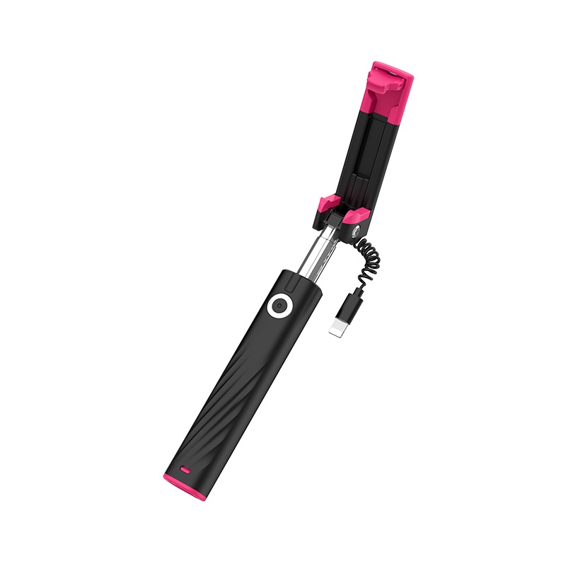 k8 starry lightning mini wired selfie stick button