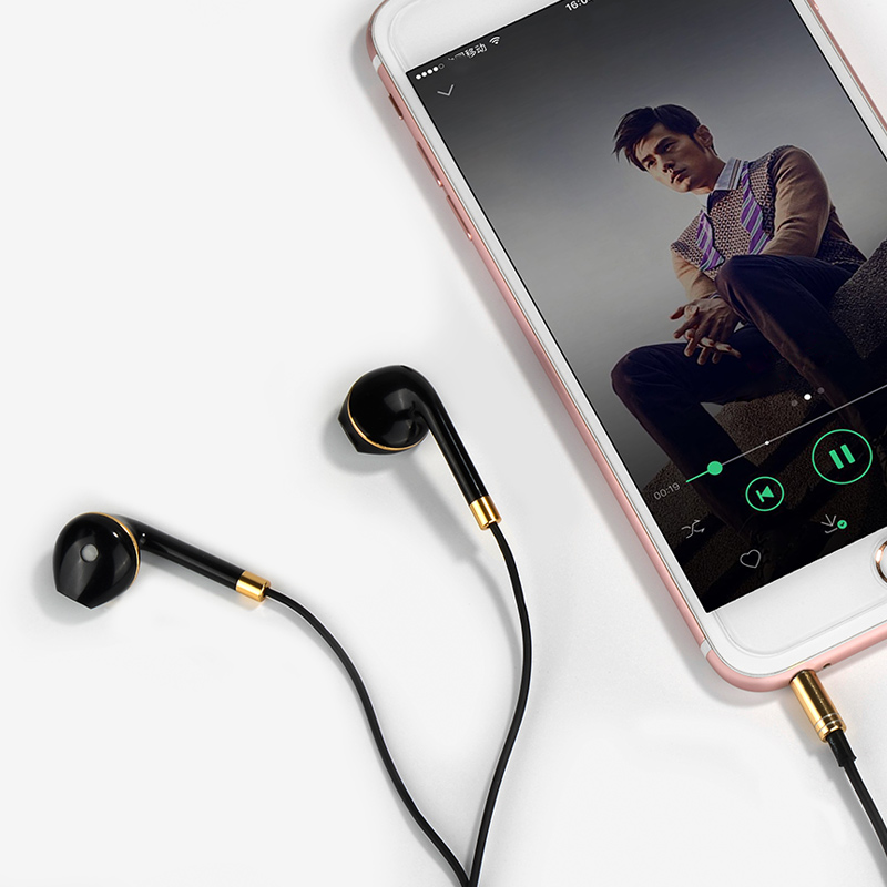 m1 original series earphone for apple black with phone