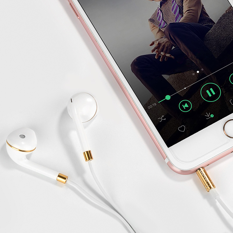 m1 original series earphone for apple white with phone