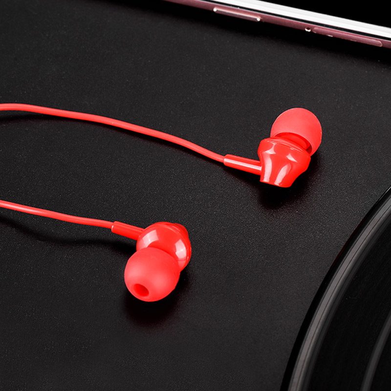 m14 inital sound universal earphones with mic interior red
