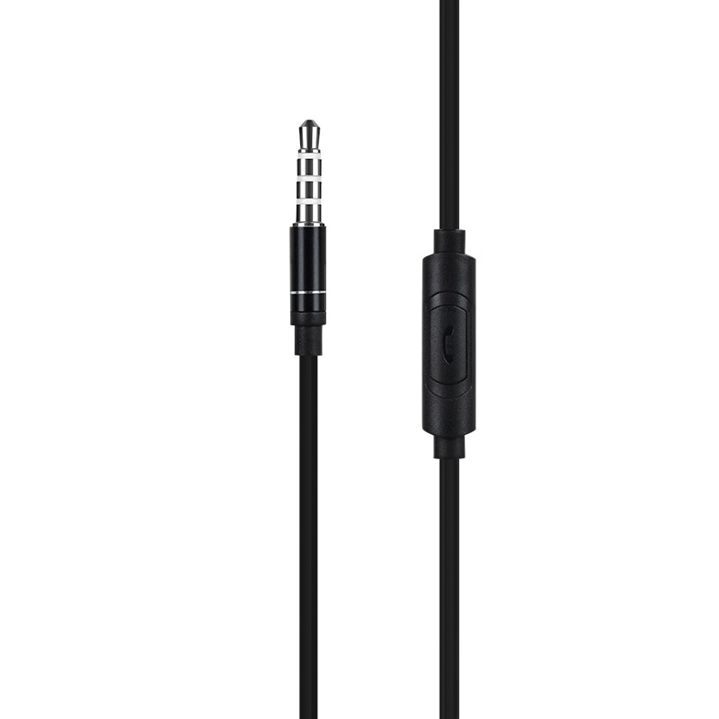 m16 ling sound metal universal earphones with mic jack button