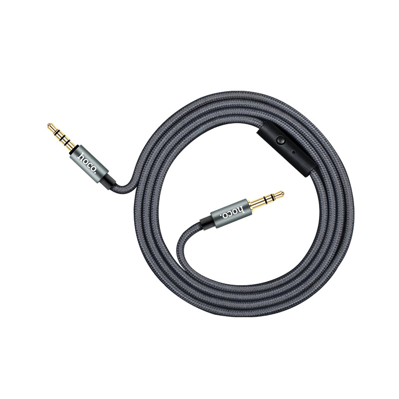 upa04 noble sound aux audio cable with mic nylon