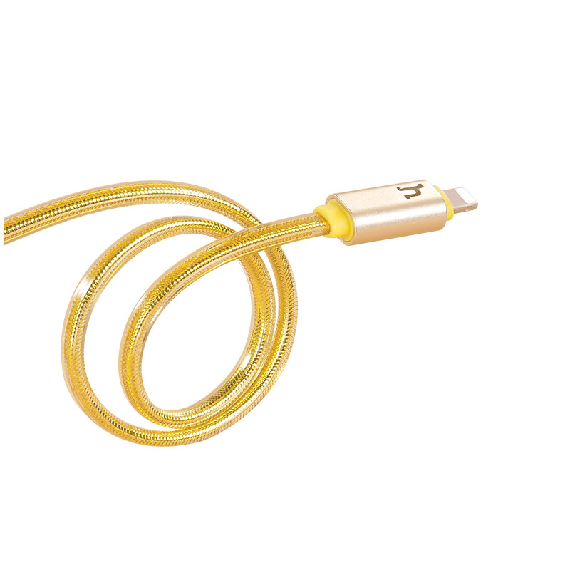 upl12 lightning metal jelly knitted cable loop