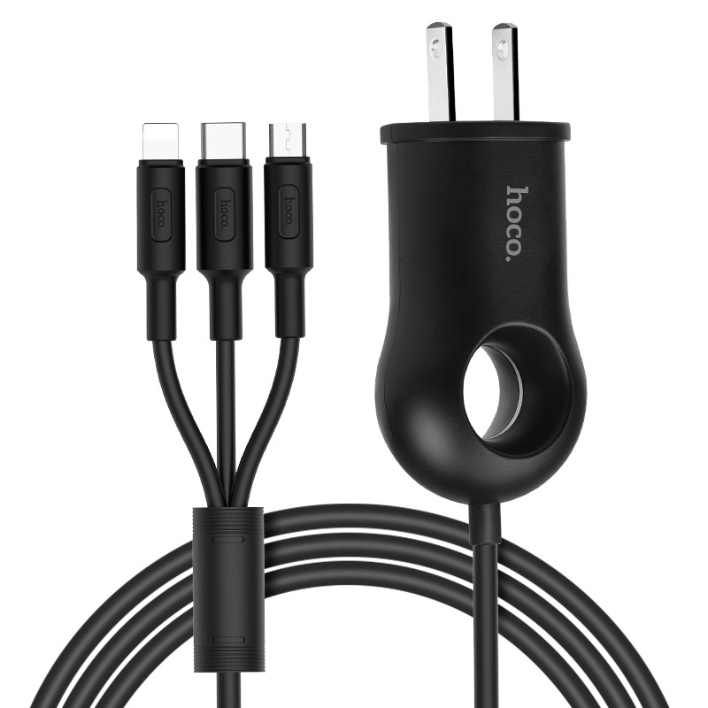 c44 plentiful charger with 3in1 cable plug