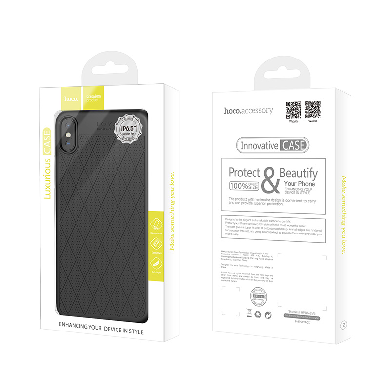 hoco admire series protective case for iphone 5.8 6.1 6.5 package