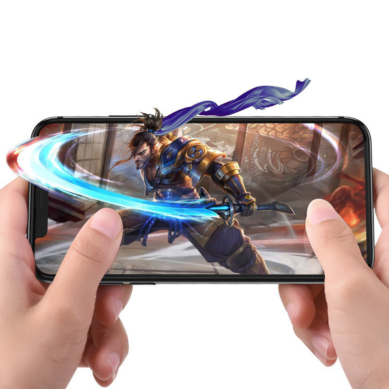 hoco fast attach 3d full screen hd a8 tempered glass for iphone 5.8 6.1 6.5 gaming