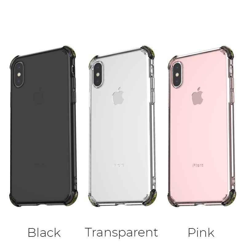 hoco ice shield series tpu soft protective case for iphone 5.8 6.1 6.5 colors