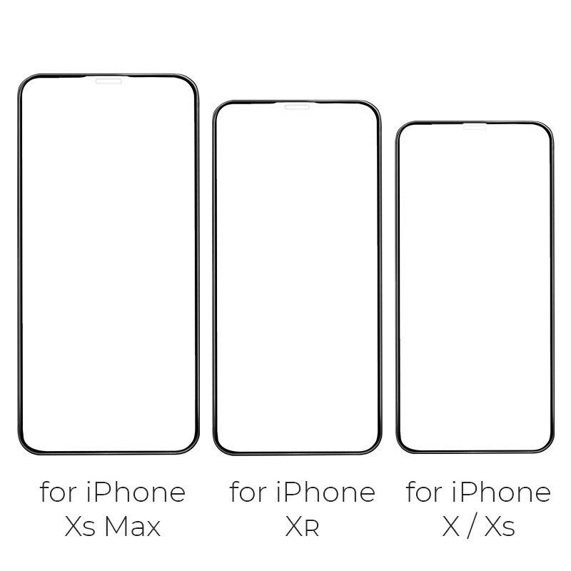 浩酷 纳米3d全屏不碎边钢化膜 a12 iphone x iphone x xs xr x 尺寸