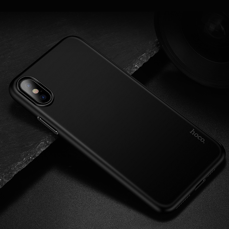 hoco thin series frosted case for iphone 6.5 6.1 5.8 interior jet black