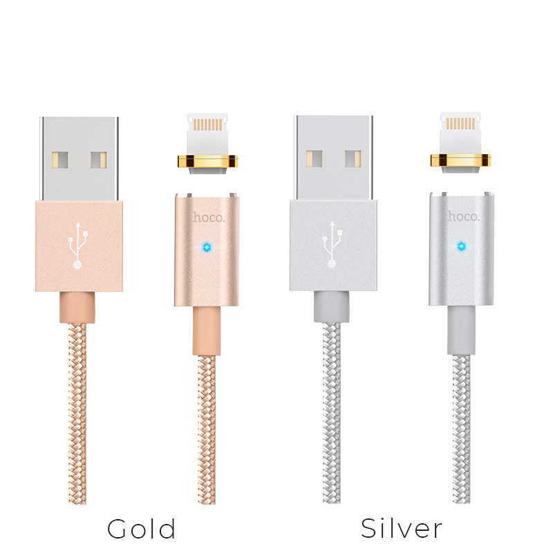 u16 magnetic adsorption lightning charging cable colors