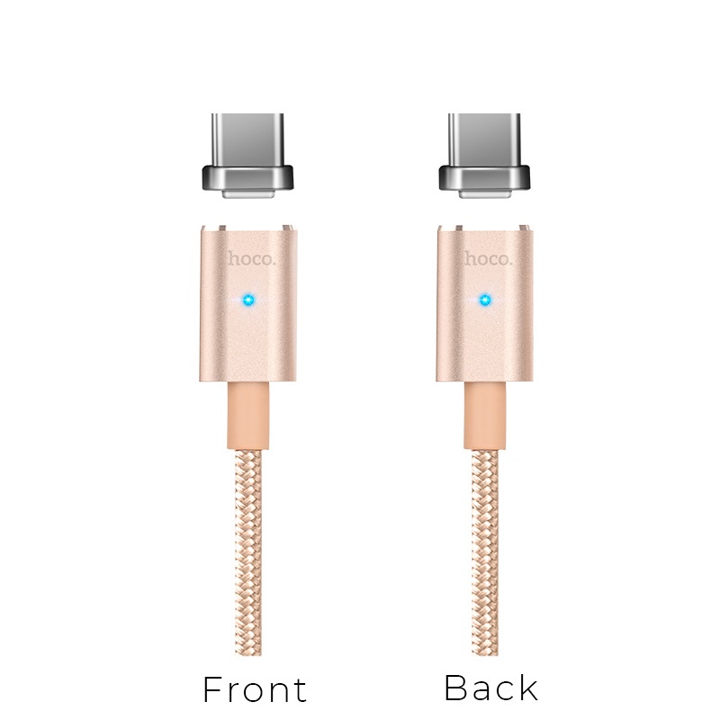 u16 magnetic adsorption type c charging cable front back