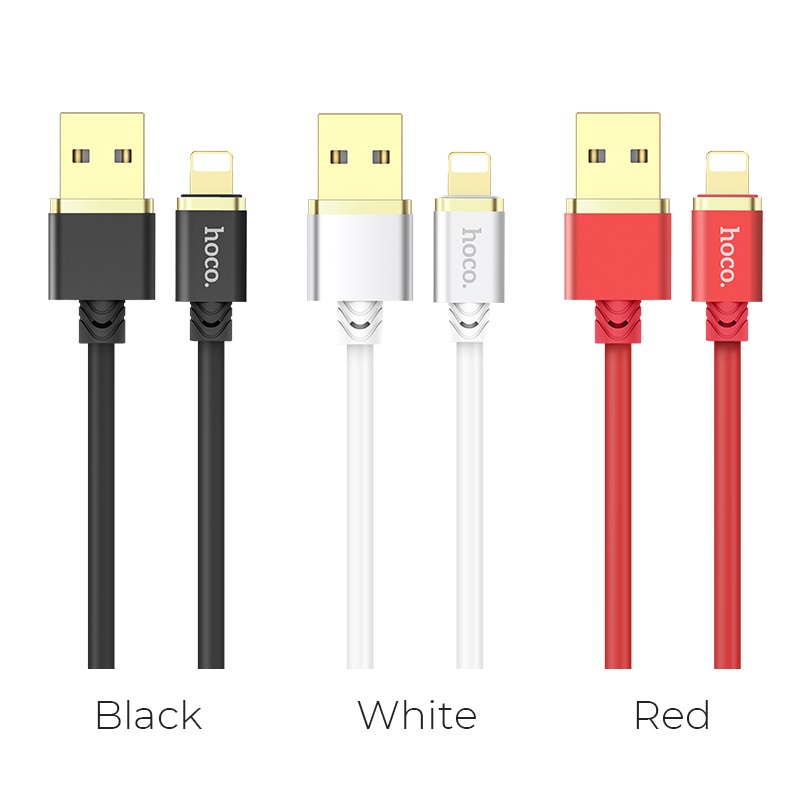 u45 gold collar silicone lightning charging data cable colors