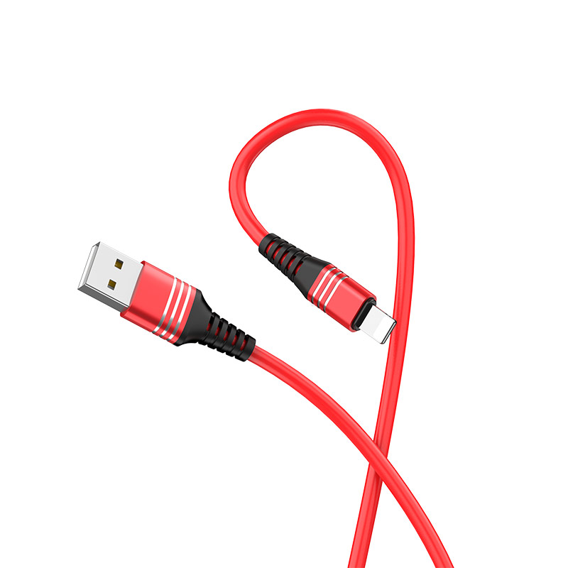 u46 tricyclic silicone lightning charging data cable loop