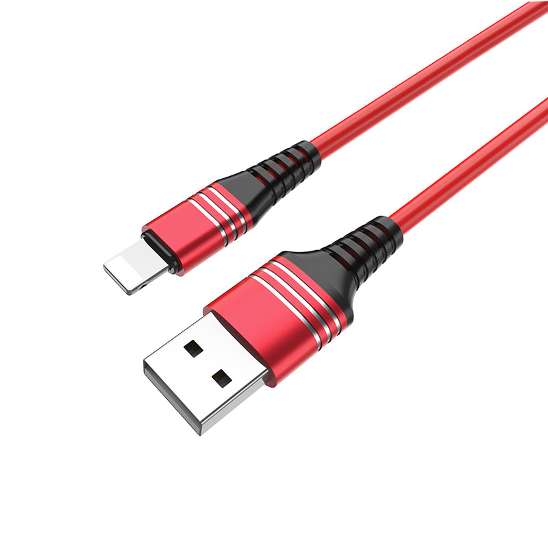 u46 tricyclic silicone lightning charging data cable main