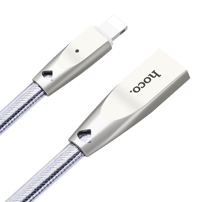 u9 zinc alloy jelly knitted lightning charging cable main