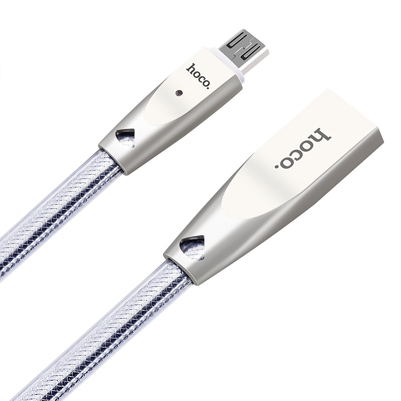 u9 zinc alloy jelly knitted micro usb charging cable main