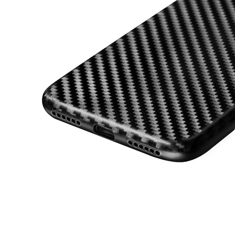 ultra thin carbon fiber case iphone 7 8 holes