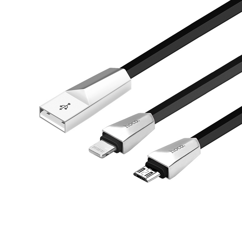 x4 zinc alloy rhombus 2in1 charging cable 3d