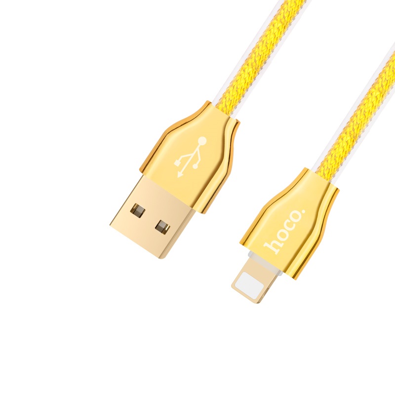 x7 golden jelly knitted lightning charging cable main