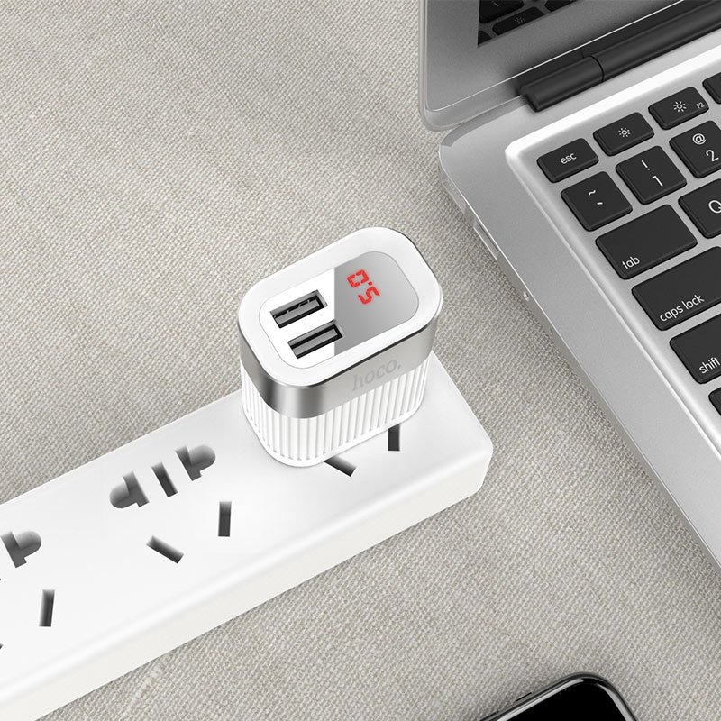 hoco c40 speedmaster dual usb port charger us tabletop