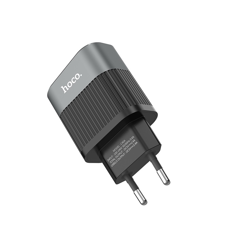 HOCO NS1 Regleta 4 Tomas con 2X USB 18W y Usb-c 20W Negro - Guanxe