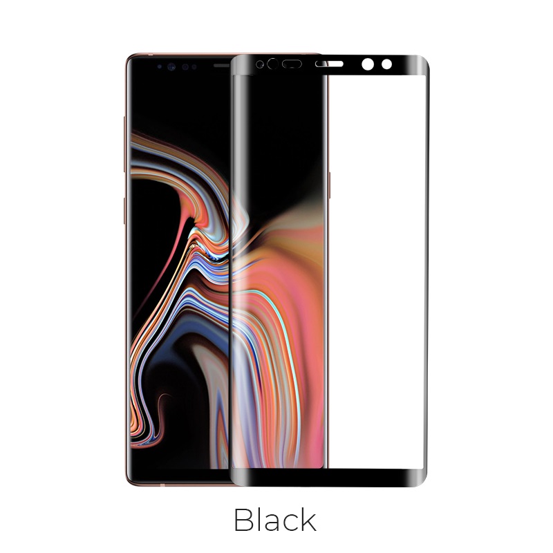 full screen hd tempered glass galaxy note9 black