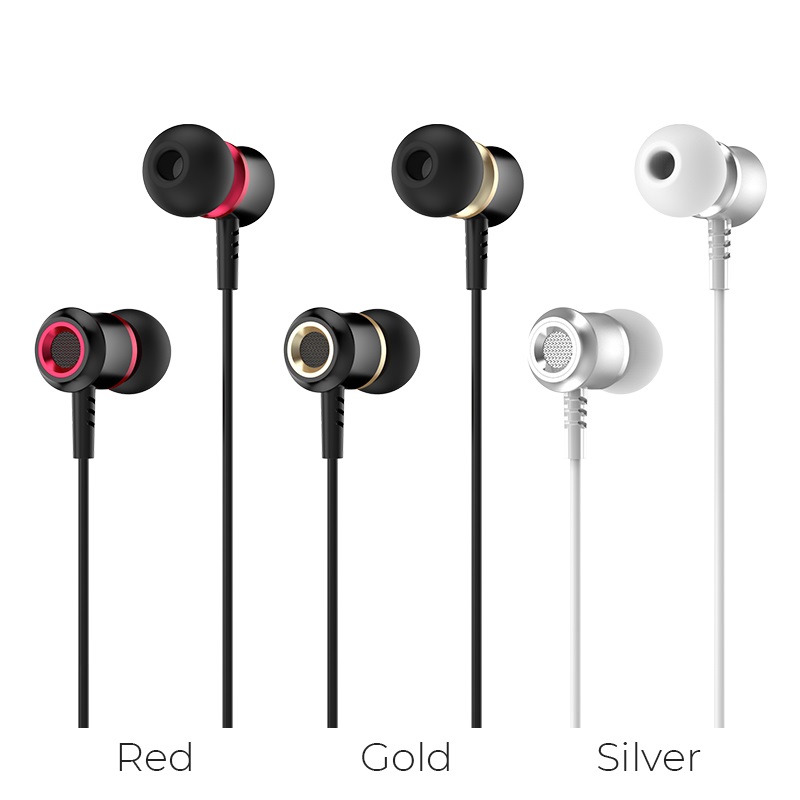 hoco m46 jewel sound universal earphones with microphone colors