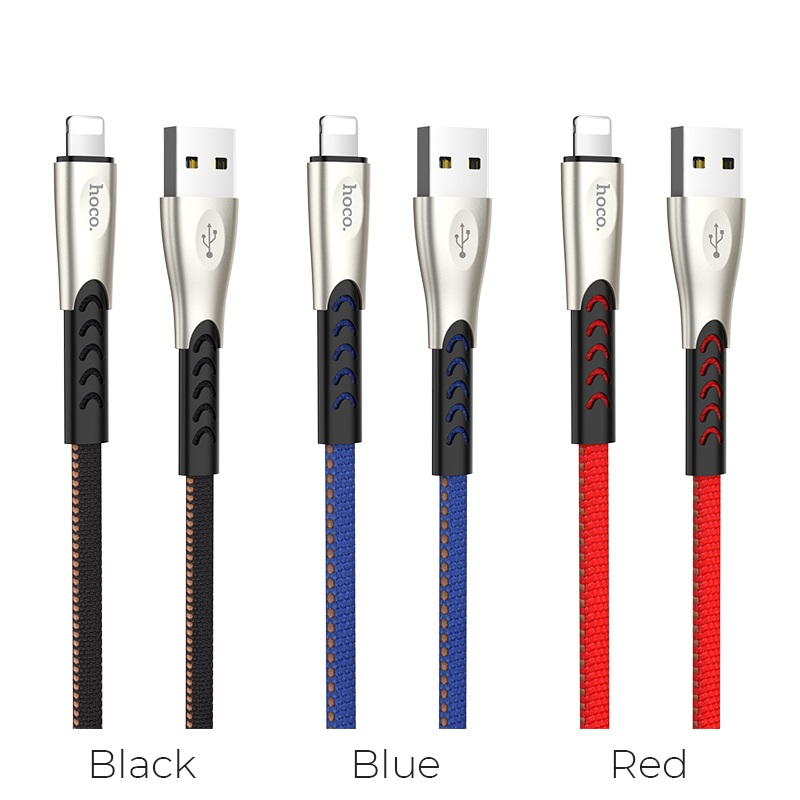 hoco u48 superior speed charging data cable for lightning colors
