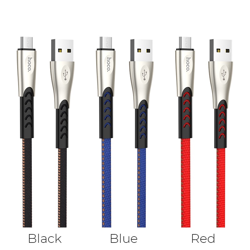 hoco u48 superior speed charging data cable for micro usb colors