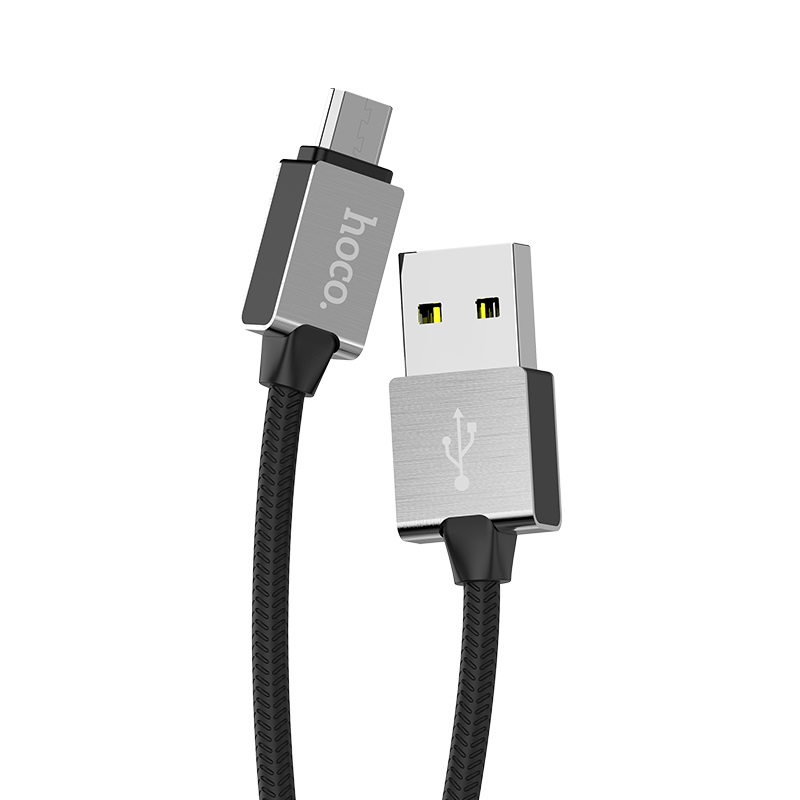 hoco u49 refined steel зарядный дата кабель для micro usb коннектор