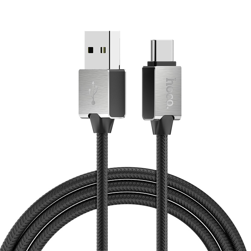 hoco u49 refined steel charging data cable for type c overview