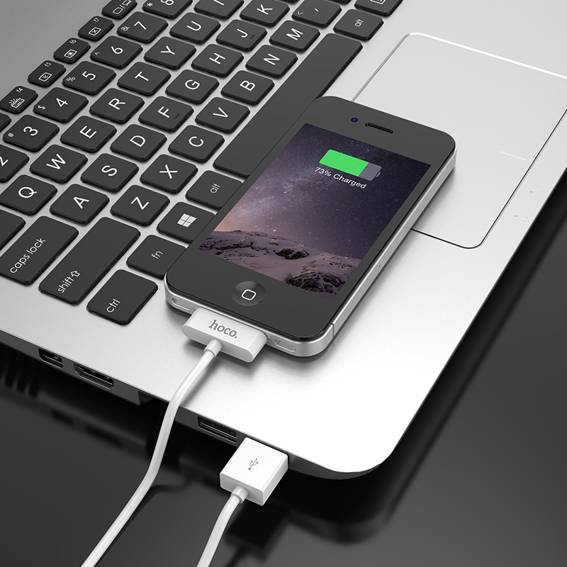 hoco x23 skilled charging data cable for iphone 30 pin phone